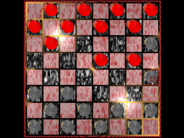 Checkers gameplay screenshot 2
