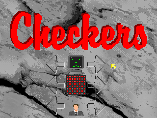 Checkers gameplay screenshot 1