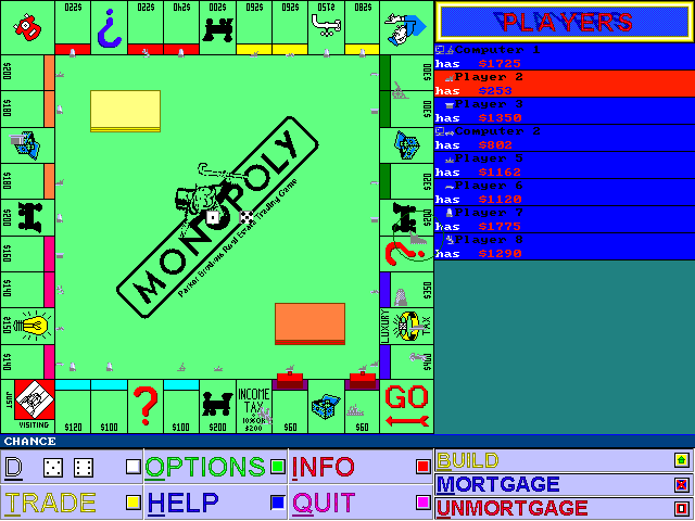 Monopoly (Esc Programs) gameplay screenshot 2