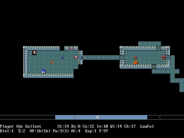 NetHack gameplay screenshot 2