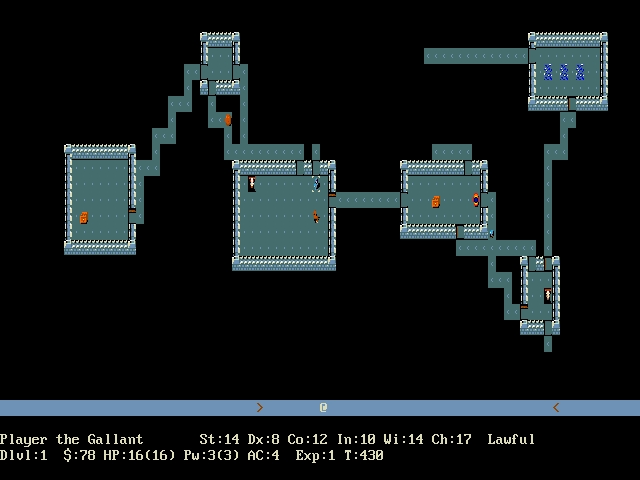 NetHack gameplay screenshot 1