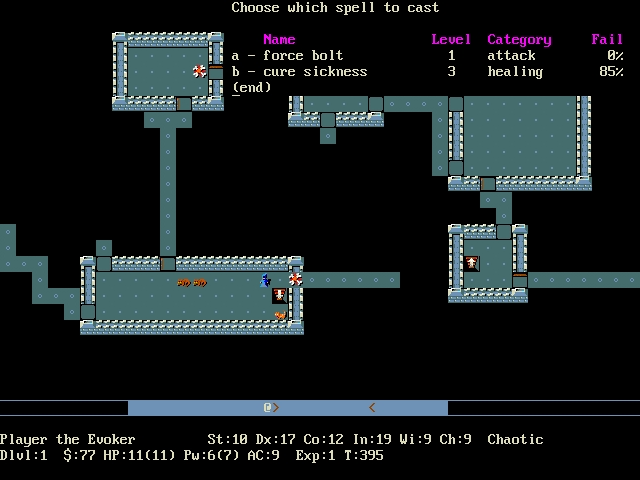NetHack gameplay screenshot 5