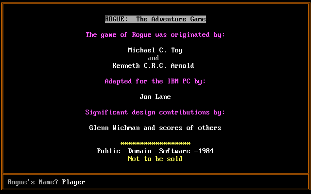 Rogue gameplay screenshot 1